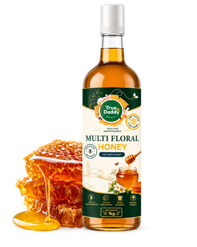 100% Pure Multi Floral Honey - True Daddy Pure Raw Organic Honey